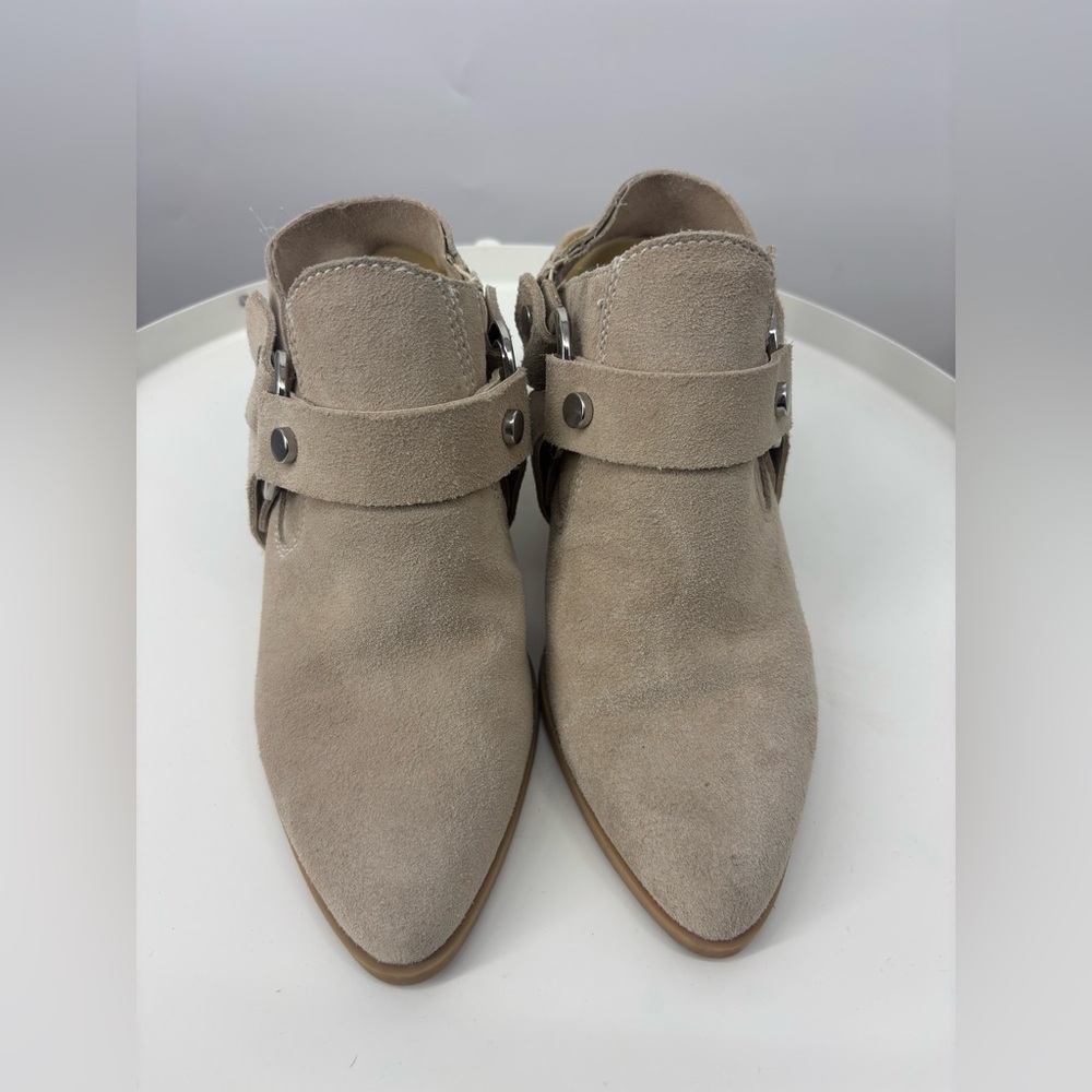 Dolce Vita Rango Sling Back Pointed Toe Booties Cream‎ Tan 8